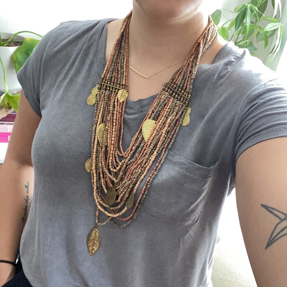 Vintage beaded necklace - Picture 4 of 4